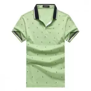 shark hommes t-shirt polo shirt summer lapel printing honeybee light green